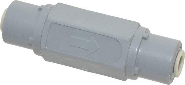 Specialty Mfr - 1/4" PVC Check Valve - Inline, Push To Connect x Push To Connect, 125 WOG - Eagle Tool & Supply