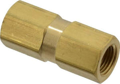Specialty Mfr - 1/8" Brass Check Valve - Inline, FNPT x FNPT, 500 WOG - Eagle Tool & Supply