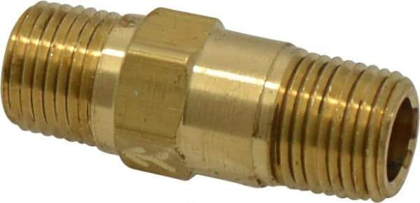 Specialty Mfr - 1/8" Brass Check Valve - Inline, MNPT x MNPT, 500 WOG - Eagle Tool & Supply