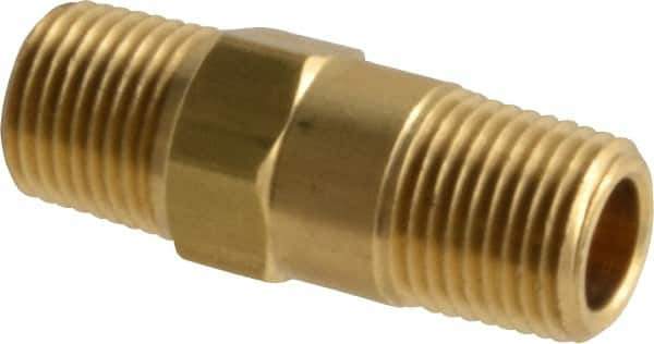 Specialty Mfr - 1/8" Brass Check Valve - Inline, MNPT x MNPT, 500 WOG - Eagle Tool & Supply