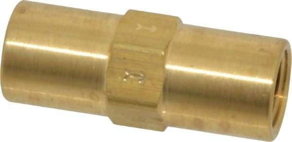 Specialty Mfr - 1/4" Brass Check Valve - Inline, FNPT x FNPT, 500 WOG - Eagle Tool & Supply