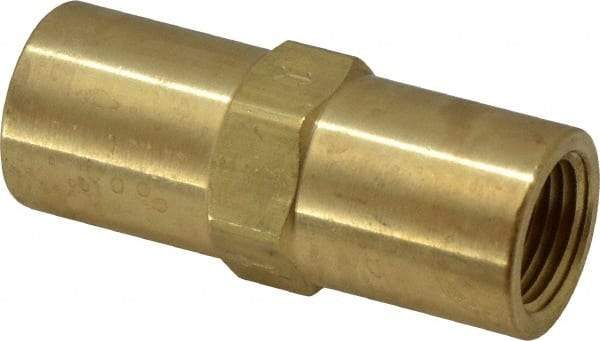 Specialty Mfr - 3/8" Brass Check Valve - Inline, FNPT x FNPT, 500 WOG - Eagle Tool & Supply