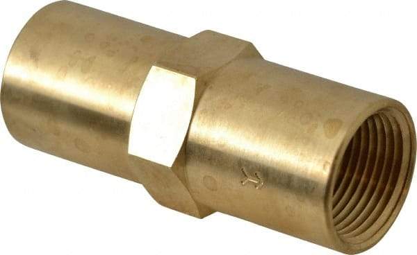 Specialty Mfr - 3/4" Brass Check Valve - Inline, FNPT x FNPT, 500 WOG - Eagle Tool & Supply