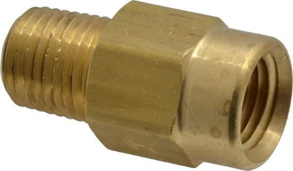 Specialty Mfr - 1/4" Brass Check Valve - Inline, FNPT x MNPT, 500 WOG - Eagle Tool & Supply