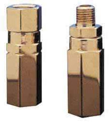 Specialty Mfr - 1/4" Brass Check Valve - Inline, MNPT x FNPT, 3,000 WOG - Eagle Tool & Supply