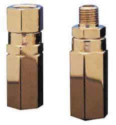 Specialty Mfr - 3/8" Brass Check Valve - Inline, MNPT x FNPT, 3,000 WOG - Eagle Tool & Supply