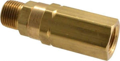 Specialty Mfr - 3/8" Brass Check Valve - Inline, FNPT x MNPT, 3,000 WOG - Eagle Tool & Supply
