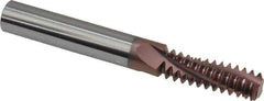 Carmex - 5/8-11 UNC, 3/8" Cutting Diam, 3 Flute, Solid Carbide Helical Flute Thread Mill - Internal Thread, 1.14" LOC, 3" OAL, 3/8" Shank Diam - Eagle Tool & Supply