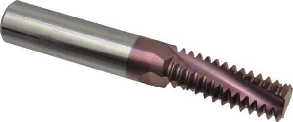 Carmex - 1-8 UNC, 5/8" Cutting Diam, 3 Flute, Solid Carbide Helical Flute Thread Mill - Internal Thread, 1.69" LOC, 4" OAL, 5/8" Shank Diam - Eagle Tool & Supply