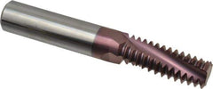 Carmex - 1-8 UNC, 5/8" Cutting Diam, 3 Flute, Solid Carbide Helical Flute Thread Mill - Internal Thread, 1.69" LOC, 4" OAL, 5/8" Shank Diam - Eagle Tool & Supply