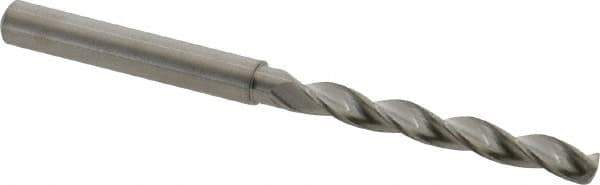 M.A. Ford - 4.9mm 150° Solid Carbide Jobber Drill - Bright Finish, Right Hand Cut, Parabolic Flute, Straight Shank, 82mm OAL, Standard Point - Eagle Tool & Supply