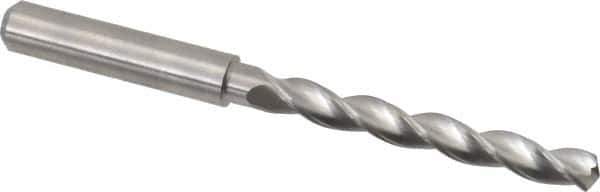 M.A. Ford - 6.2mm 150° Solid Carbide Jobber Drill - Bright Finish, Right Hand Cut, Parabolic Flute, Straight Shank, 91mm OAL, Standard Point - Eagle Tool & Supply