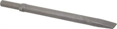 Ingersoll-Rand - 1" Head Width, 12" OAL, Flat Chisel - Round Drive, Round Shank, Steel - Eagle Tool & Supply