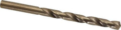 Hertel - 21/64" 135° Cobalt Jobber Drill - Oxide/Gold Finish, Right Hand Cut, Spiral Flute, Straight Shank, 4-5/8" OAL, Split Point - Eagle Tool & Supply