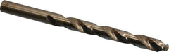 Hertel - 25/64" 135° Cobalt Jobber Drill - Oxide/Gold Finish, Right Hand Cut, Spiral Flute, Straight Shank, 5-1/8" OAL, Split Point - Eagle Tool & Supply