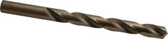 Hertel - 29/64" 135° Cobalt Jobber Drill - Oxide/Gold Finish, Right Hand Cut, Spiral Flute, Straight Shank, 5-5/8" OAL, Split Point - Eagle Tool & Supply