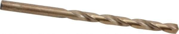 Hertel - #1 135° Cobalt Jobber Drill - Oxide/Gold Finish, Right Hand Cut, Spiral Flute, Straight Shank, 3-7/8" OAL, Split Point - Eagle Tool & Supply