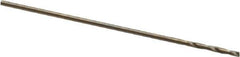 Hertel - #76 135° Cobalt Jobber Drill - Oxide/Gold Finish, Right Hand Cut, Spiral Flute, Straight Shank, 7/8" OAL, Split Point - Eagle Tool & Supply