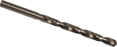 Hertel - Letter C 135° Cobalt Jobber Drill - Oxide/Gold Finish, Right Hand Cut, Spiral Flute, Straight Shank, 4" OAL, Split Point - Eagle Tool & Supply