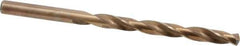 Hertel - Letter D 135° Cobalt Jobber Drill - Oxide/Gold Finish, Right Hand Cut, Spiral Flute, Straight Shank, 4" OAL, Split Point - Eagle Tool & Supply