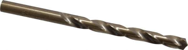 Hertel - Letter I 135° Cobalt Jobber Drill - Oxide/Gold Finish, Right Hand Cut, Spiral Flute, Straight Shank, 4-1/8" OAL, Split Point - Eagle Tool & Supply