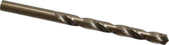 Hertel - Letter I 135° Cobalt Jobber Drill - Oxide/Gold Finish, Right Hand Cut, Spiral Flute, Straight Shank, 4-1/8" OAL, Split Point - Eagle Tool & Supply