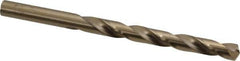 Hertel - Letter O 135° Cobalt Jobber Drill - Oxide/Gold Finish, Right Hand Cut, Spiral Flute, Straight Shank, 4-1/2" OAL, Split Point - Eagle Tool & Supply
