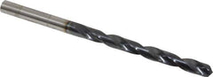 Hertel - 7/32" 135° Cobalt Jobber Drill - TiAlN Finish, Right Hand Cut, Spiral Flute, Straight Shank, 3-3/4" OAL, Split Point - Eagle Tool & Supply