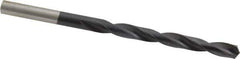 Hertel - 15/64" 135° Cobalt Jobber Drill - TiAlN Finish, Right Hand Cut, Spiral Flute, Straight Shank, 3-7/8" OAL, Split Point - Eagle Tool & Supply