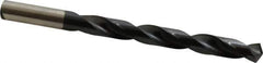 Hertel - 13/32" 135° Cobalt Jobber Drill - TiAlN Finish, Right Hand Cut, Spiral Flute, Straight Shank, 5-1/4" OAL, Split Point - Eagle Tool & Supply