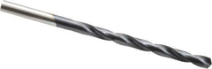Hertel - #7 135° Cobalt Jobber Drill - TiAlN Finish, Right Hand Cut, Spiral Flute, Straight Shank, 3-5/8" OAL, Split Point - Eagle Tool & Supply