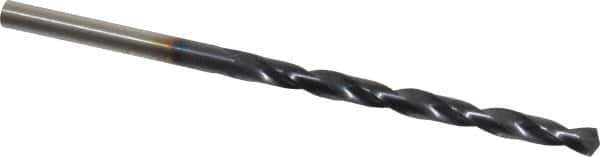 Hertel - #27 135° Cobalt Jobber Drill - TiAlN Finish, Right Hand Cut, Spiral Flute, Straight Shank, 3" OAL, Split Point - Eagle Tool & Supply