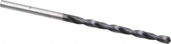 Hertel - #31 135° Cobalt Jobber Drill - TiAlN Finish, Right Hand Cut, Spiral Flute, Straight Shank, 2-3/4" OAL, Split Point - Eagle Tool & Supply