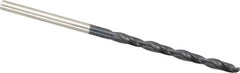 Hertel - #37 135° Cobalt Jobber Drill - TiAlN Finish, Right Hand Cut, Spiral Flute, Straight Shank, 2-1/2" OAL, Split Point - Eagle Tool & Supply