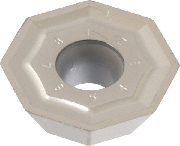 Kennametal - OFKT64 LN Grade KC410M Carbide Milling Insert - TiB2 Finish, 0.236" Thick, 0.736" Inscribed Circle, 1.2mm Corner Radius - Eagle Tool & Supply