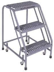 Cotterman - 40" 4 Step Ladder - 350 Lb Capacity, 40" Platform Height, 30" Base Width x 31" Depth, Grip Strut - Eagle Tool & Supply