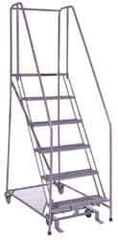 Ballymore - 90" 6 Step Ladder - 350 Lb Capacity, 60" Platform Height, 30" Base Width x 46" Depth, Grip Strut - Eagle Tool & Supply