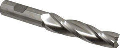 Made in USA - 1° Taper Angle per Side, 3/4" Small End Diam, 3-1/4" LOC, High Speed Steel 3 Flute Tapered Square End Mill - 5-3/4" OAL, 3/4" Shank Diam, Spiral Flute - Eagle Tool & Supply