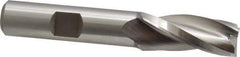 Made in USA - 1.5° Taper Angle per Side, 1/2" Small End Diam, 1-1/4" LOC, High Speed Steel 3 Flute Tapered Square End Mill - 3-1/4" OAL, 1/2" Shank Diam, Spiral Flute - Eagle Tool & Supply