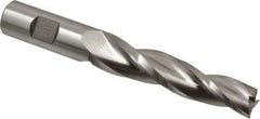 Made in USA - 1.5° Taper Angle per Side, 5/8" Small End Diam, 3-1/4" LOC, High Speed Steel 3 Flute Tapered Square End Mill - 5-1/2" OAL, 3/4" Shank Diam, Spiral Flute - Eagle Tool & Supply