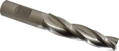Made in USA - 2° Taper Angle per Side, 5/8" Small End Diam, 3-1/4" LOC, High Speed Steel 3 Flute Tapered Square End Mill - 5-1/2" OAL, 3/4" Shank Diam, Spiral Flute - Eagle Tool & Supply