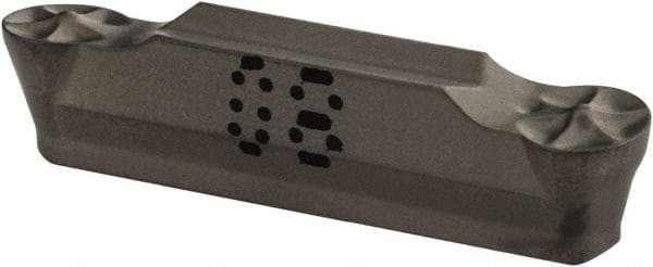 Iscar - 3015GRIP Y Grade IC08, 3mm Cutting Width Carbide Grooving Insert - 1.5mm Max Depth of Cut, Neutral, Uncoated - Eagle Tool & Supply