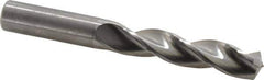 Kennametal - 5/8" 130° Solid Carbide Jobber Drill - Bright Finish, Right Hand Cut, Spiral Flute, Straight Shank, 5.24" OAL, Standard Point - Eagle Tool & Supply