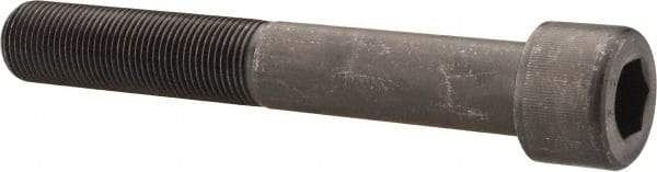 Value Collection - 1-12 UNF Hex Socket Drive, Socket Cap Screw - Alloy Steel, Black Oxide Finish, Partially Threaded, 7" Length Under Head - Eagle Tool & Supply