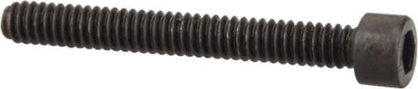 Value Collection - #1-64 UNC Hex Socket Drive, Socket Cap Screw - Alloy Steel, Black Oxide Finish, Fully Threaded, 5/8" Length Under Head - Eagle Tool & Supply