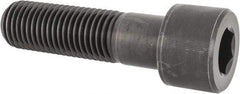 Value Collection - 1-3/8 - 6 UNC Hex Socket Drive, Socket Cap Screw - Alloy Steel, Black Oxide Finish, Partially Threaded, 5" Length Under Head - Eagle Tool & Supply