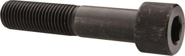 Value Collection - 1-3/8 - 6 UNC Hex Socket Drive, Socket Cap Screw - Alloy Steel, Black Oxide Finish, Partially Threaded, 7" Length Under Head - Eagle Tool & Supply