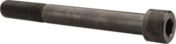 Value Collection - 1-3/8 - 6 UNC Hex Socket Drive, Socket Cap Screw - Alloy Steel, Black Oxide Finish, Partially Threaded, 12" Length Under Head - Eagle Tool & Supply