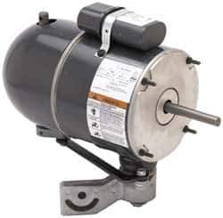 US Motors - 1/4 hp, TEAO Enclosure, Auto Thermal Protection, 1,075 RPM, 115 Volt, 60 Hz, Single Phase Permanent Split Capacitor (PSC) Motor - Size 48YZ Frame, Yoke Mount, 2 Speed, Ball Bearings, 4.40 Full Load Amps, B Class Insulation, CCW Lead End - Eagle Tool & Supply