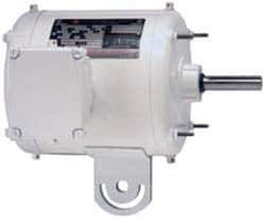 US Motors - 1/3 hp, TEAO Enclosure, Auto Thermal Protection, 1,700 RPM, 115/230 Volt, 60 Hz, Single Phase Permanent Split Capacitor (PSC) Motor - Size 56YZ Frame, Yoke Mount, 1 Speed, Ball Bearings, 4.4/2.2 Full Load Amps, F Class Insulation, Reversible - Eagle Tool & Supply